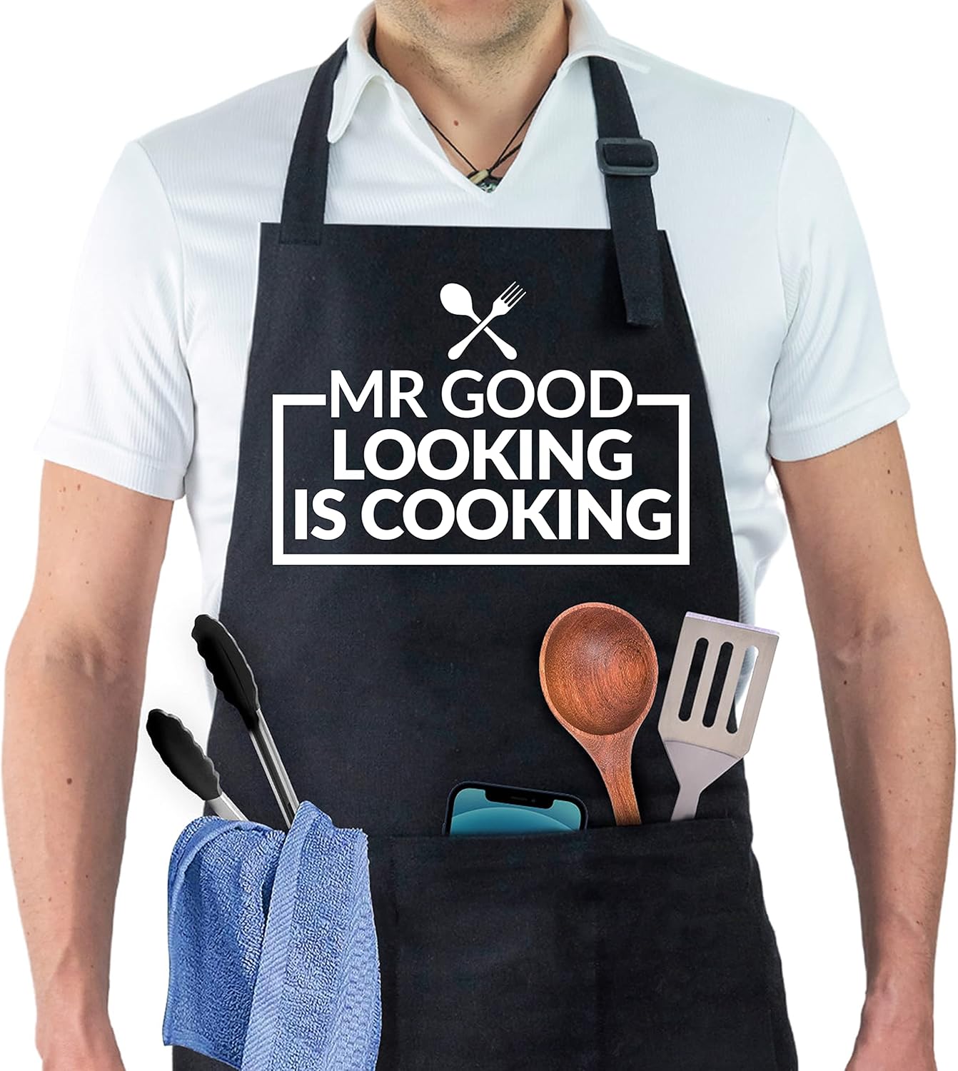 Mr Good Looking Is Cooking Schild