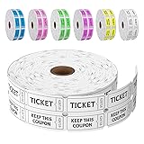 LKXSPLABE Fluorescence Raffle Tickets Double Roll