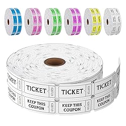 LKXSPLABE Fluorescence Raffle Tickets Double Roll