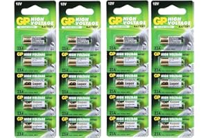 GP High Voltage Alkaline Batteries - 23 AE 12V (pack of 20)