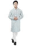 Men's Kurta Pajama Cotton Printed Indian Party Wear