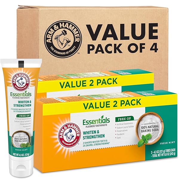ARM & HAMMER ESSENTIALS WHITEN & STRENGTHEN FLUORIDE...
