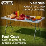 Oypla Heavy Duty Folding 6ft Trestle Table White - Garden Catering Table view 4