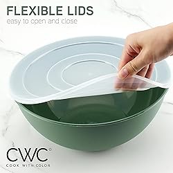 COOK WITH COLOR Mixing Bowls with Lids - 12 Piece