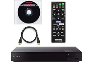 Sony Blu Ray DVD Player for TV with Wi-Fi 4k Upscaling Blueray/DVD Player for 3D Streaming Dolby Digital Sony BDP-S6700 Combo Includes Remote NeeGo HDMI Cable W/Ethernet and Lens Cleaner