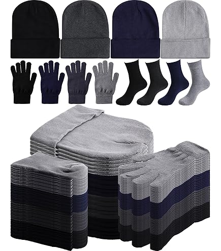 Suhine Lot De 16 Bonnets D'hiver Chauds Tricotés Avec écharpe à