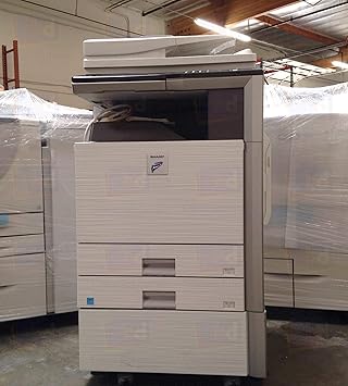 Amazon Com Sharp Mx M363n Ledger Tabloid Size Mono Laser Multifunction Copier 36ppm Copy Print Scan 2 Trays And Cabinet Certified Refurbished Electronics