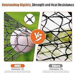 Baseball Batting Cage Nets,20‘L/ 35'L/55'L/70'L