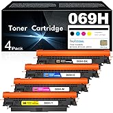 069H 069 Toner Cartridge Set 4-Pack MF753Cdw High Capacity Replacement for Canon Color ImageClass MF753Cdw MF751Cdw LBP674Cdw LBP673Cdw LBP674Cx MF752Cdw MF756Cx Printer (Black Cyan Magenta Yellow)