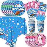 141Pack Cartoon Party Decoraion Party Tableware Plates + Napkin Tablecloth,Forks,Spoon,Kinfe For Birthday Decorations