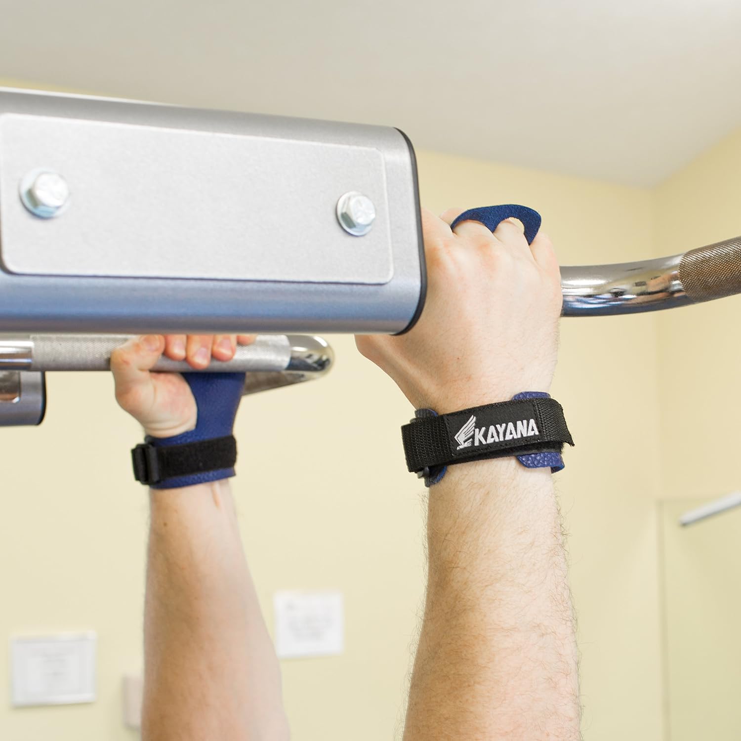 Kettlebells KAYANA 2 Hole Leather Gymnastics Hand Grips Workout Chin