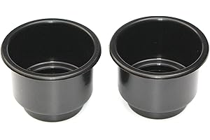 JSP Manufacturing 3 5/8 Black Jumbo Cup Boat RV Car Truck Poker Pool Table Sofa Inserts Large Size (2)