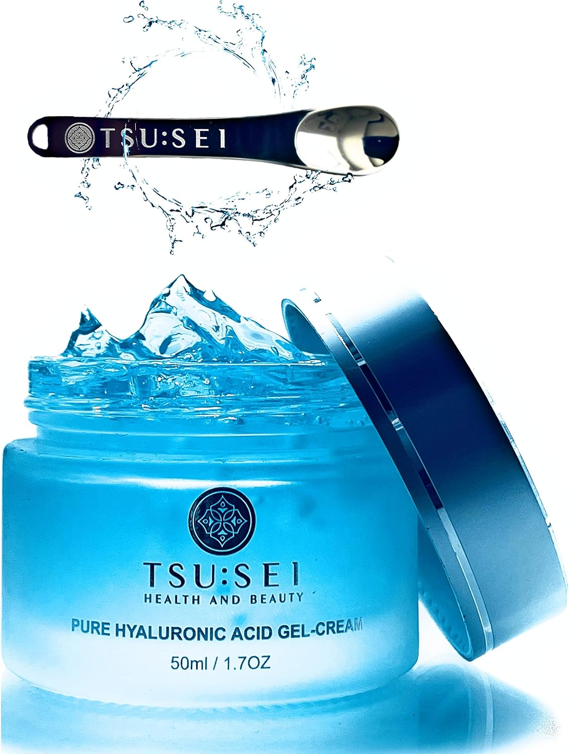 Hyaluronic Acid Face Gel Cream by TSU:SEI. Daily Moisturiser for Women Anti-Aging, Anti Wrinkle