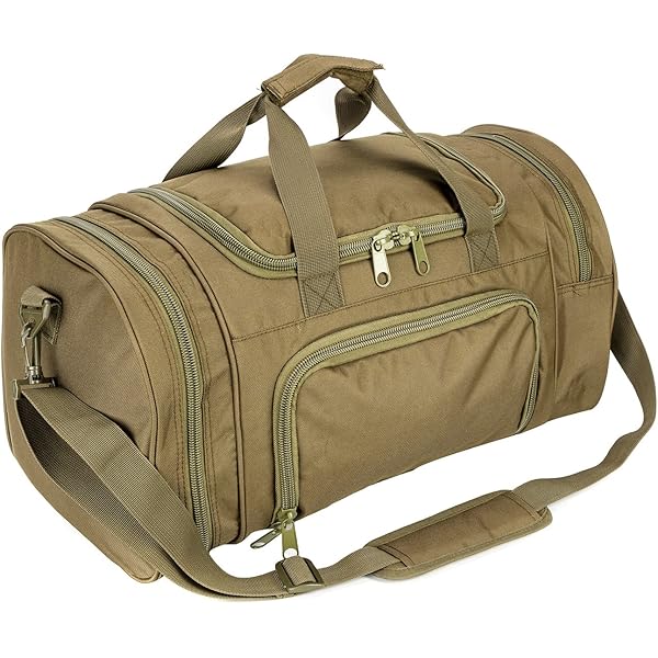 Military Tactical Duffel Bag - 45L Gym Bag With Shoe Compartment Outdoor Sports Bag