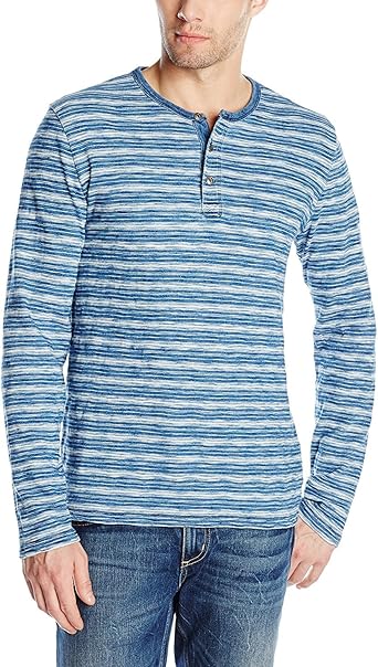 mens striped henley