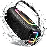 Bluetooth Speaker 60W, BT5.4, 36H Playtime, Portable Wireless Speaker | 6000mAh, Loud Stereo Sound, IP6 Waterproof, Portable Speaker with RGB Multi-Color Rhythm Lights, Outdoor, Home, Party