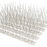 Bird Spikes for Pigeon 25 Feet Coverage 304 Stainless Steel Uninstalled | swallow Sparrow Small Birds, Rustproof Bendable, 23pcs Easy to Install Outside Roof, Eaves, Porch, Balcony, Window sill