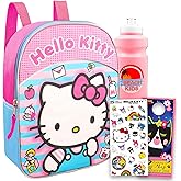 SANRIO Hello Kitty Preschool Backpack - Bundle with 11” Hello Kitty Mini Bag, Stickers, More - School Backpack for Girls Toddler Kids