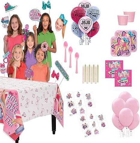 Amazon.com: “JoJo Siwa” Birthday Party Supplies and Decoration Pack for