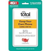 Total Wireless Keep Your Own Phone 3-in-1 Prepaid SIM Kit