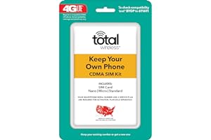 TRACFONE Total Wireless Keep Your Own Phone 3-in-1 Prepaid SIM Kit