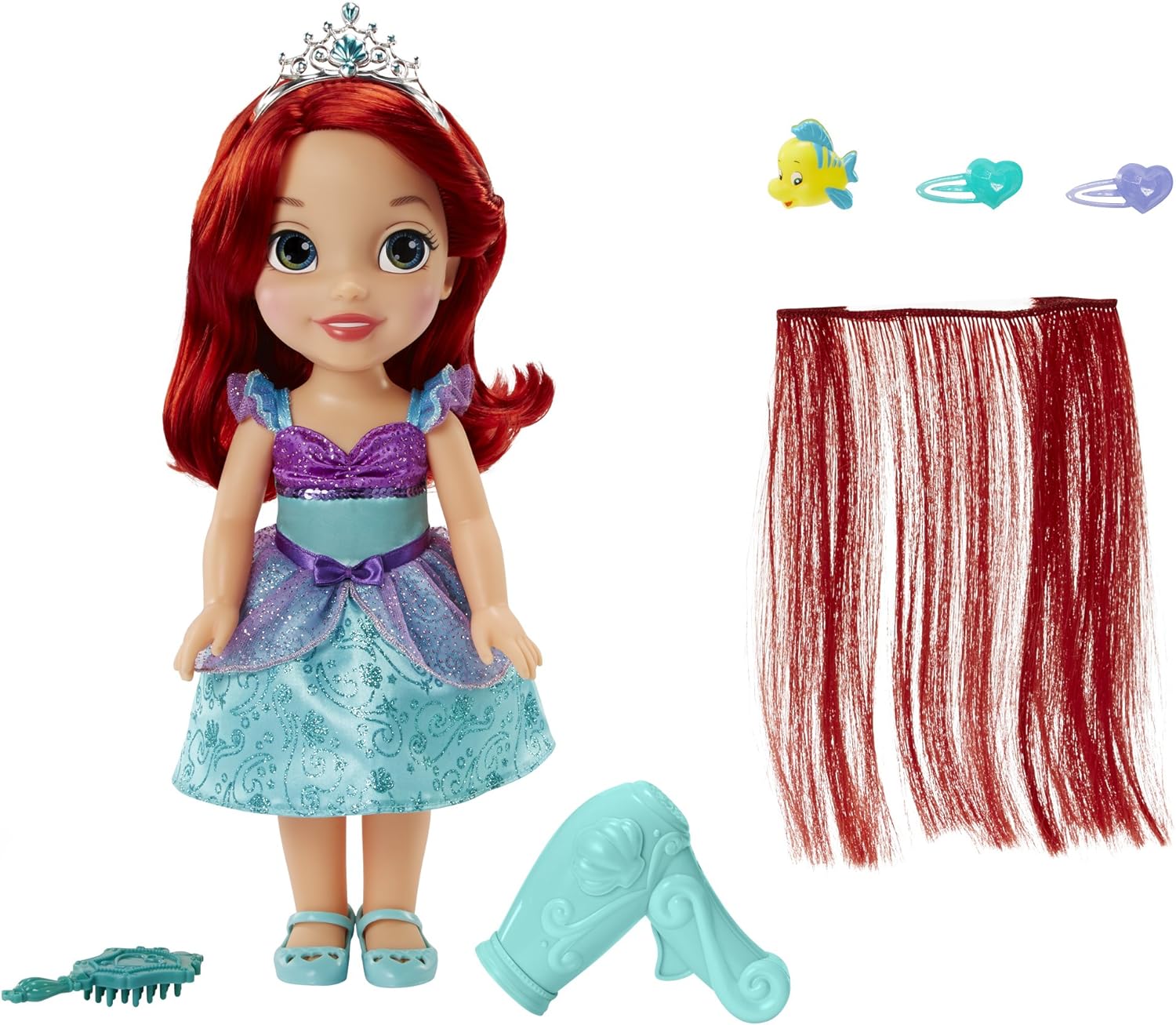 disney princess toy hair dryer set