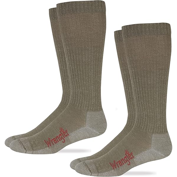 3 Pair Huntworth Merino Wool Blend Hunting Socks Camo Green Large 9-13 Sporting
