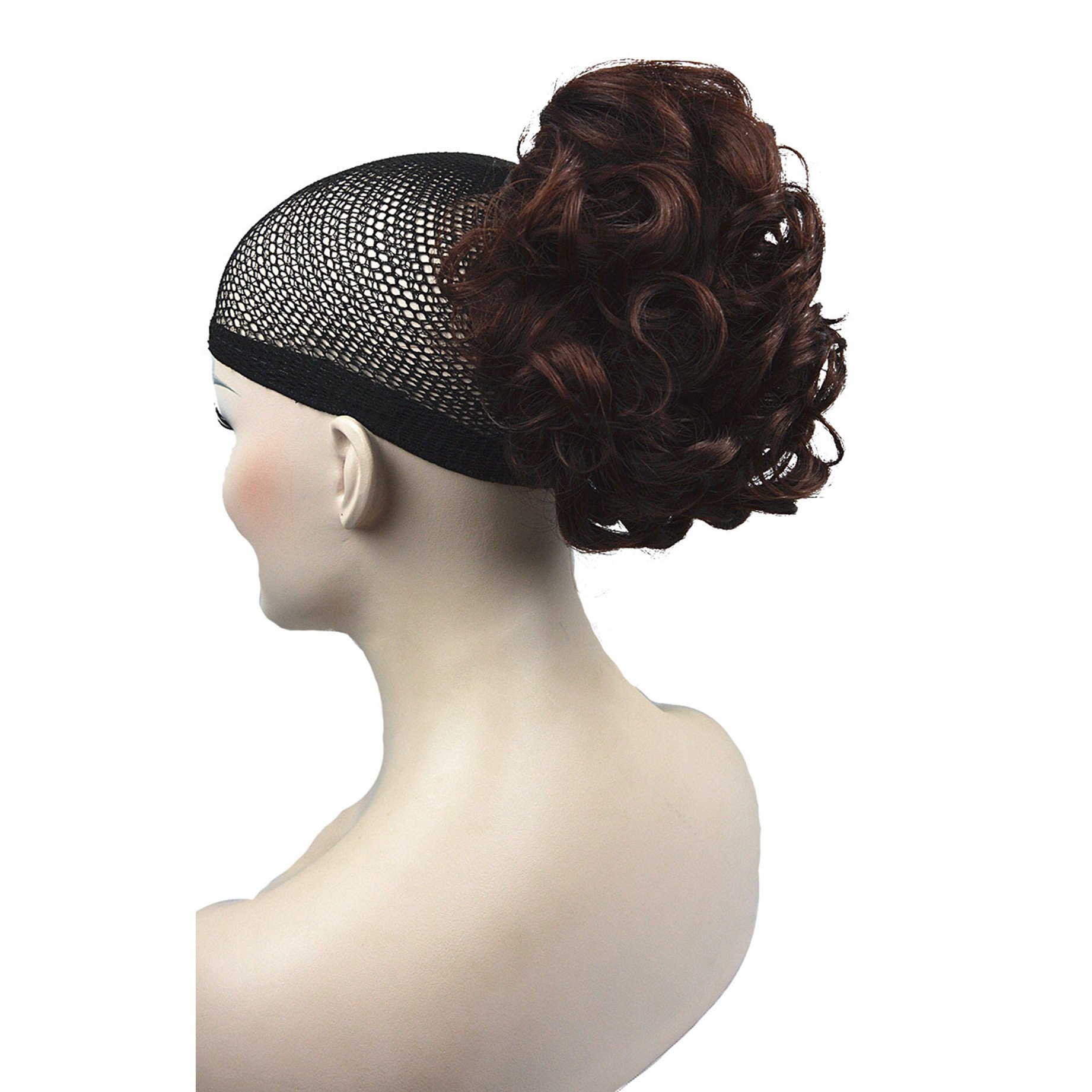 Lydell 6" Short Ponytail Hair Piece Wavy Claw Clip In/on Hairpiece Hair Extension (33 Dark Auburn)