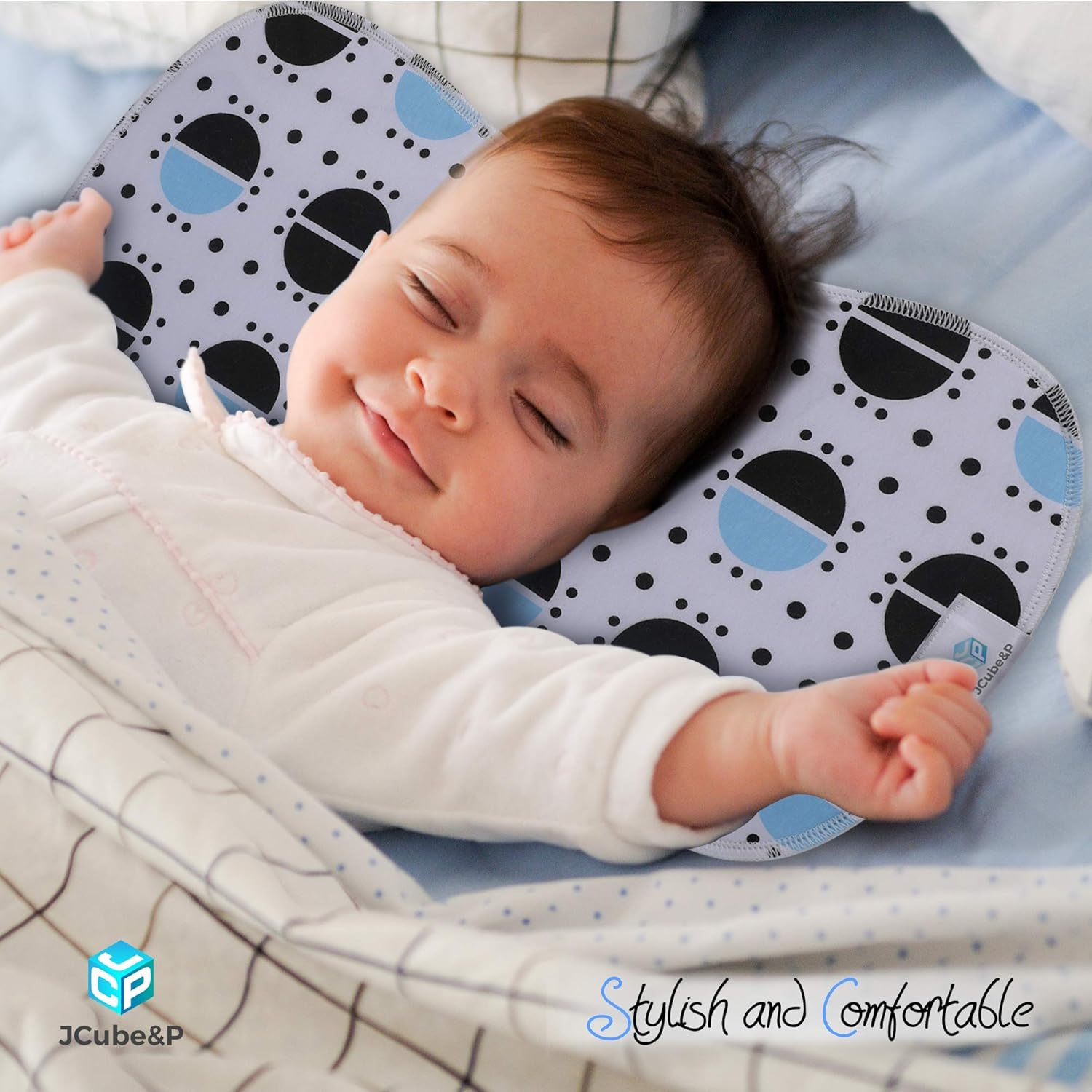 JCUBE&P Burp Cloths Boy - Organic Cotton & Fleece Burp Clothes - Soft & Absorbent Curvy Burp Rags - 5-Pack Baby Shower Gift Set Burp Towels - Newborns & Infants Boy Burpy Cloths (Hope): Baby