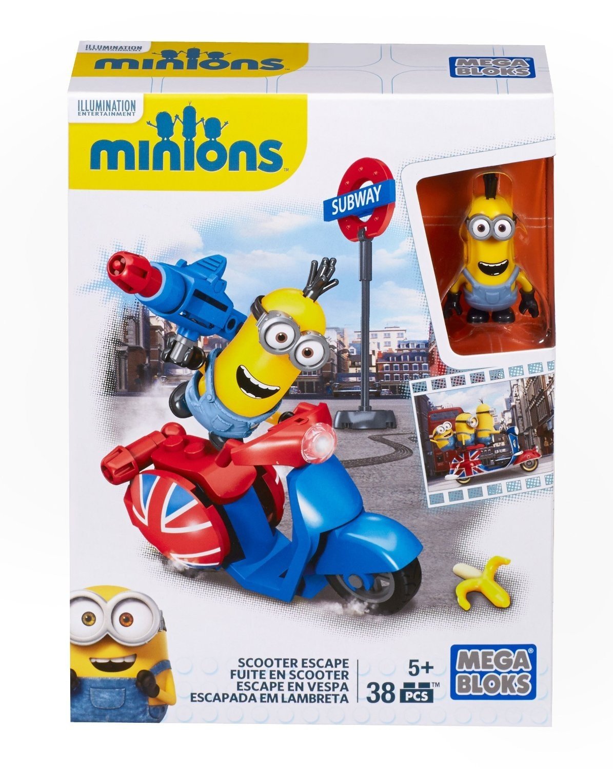 Mega Bloks Minions Small Playset Scooter Escape
