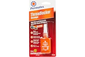 Permatex 25209 Orange High Strength Removable Threadlocker, 10mL