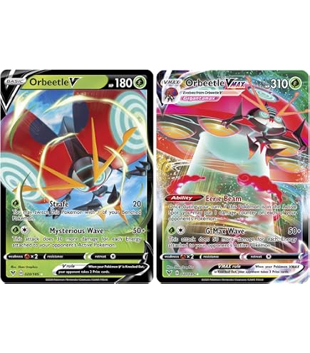thumbnail interactive-video image 1 of Pokemon Orbeetle V – 020/185 – Vivid Voltage (Half Art) – NM, English 1 of 3