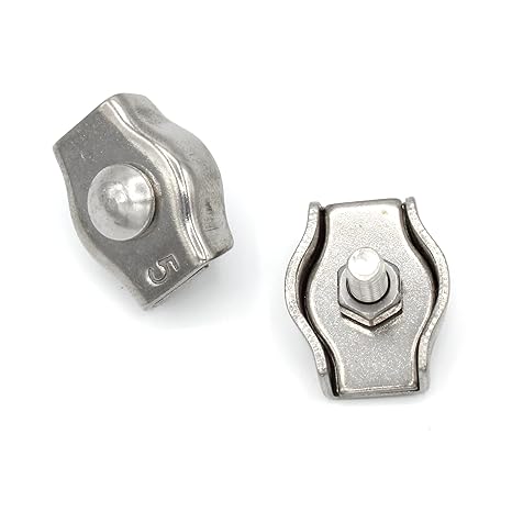 Simplex Drahtseilklemme 2mm Edelstahl [10 Stück] V4A AISI 316 Inox | HEAVYTOOL®