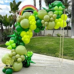 Awenztech Lime Green Balloons 12 inch, Lime Green