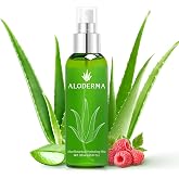 Aloderma Refreshing Hydrating Face Mist with Organic Aloe Vera, 120 ml | Bottled 12 hours after harvest 4.23 oz botanical spray featuring squalane &amp; panthenol for daily makeup prep and dry skin care