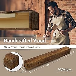 Avana Fireplace Mantel - Wall-Mounted Mantles for
