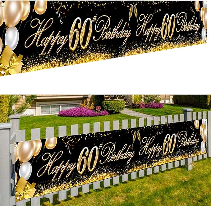 Bannière D'Anniversaire Pixel, Pré-Montée Décorations Fête Sur Le Thème