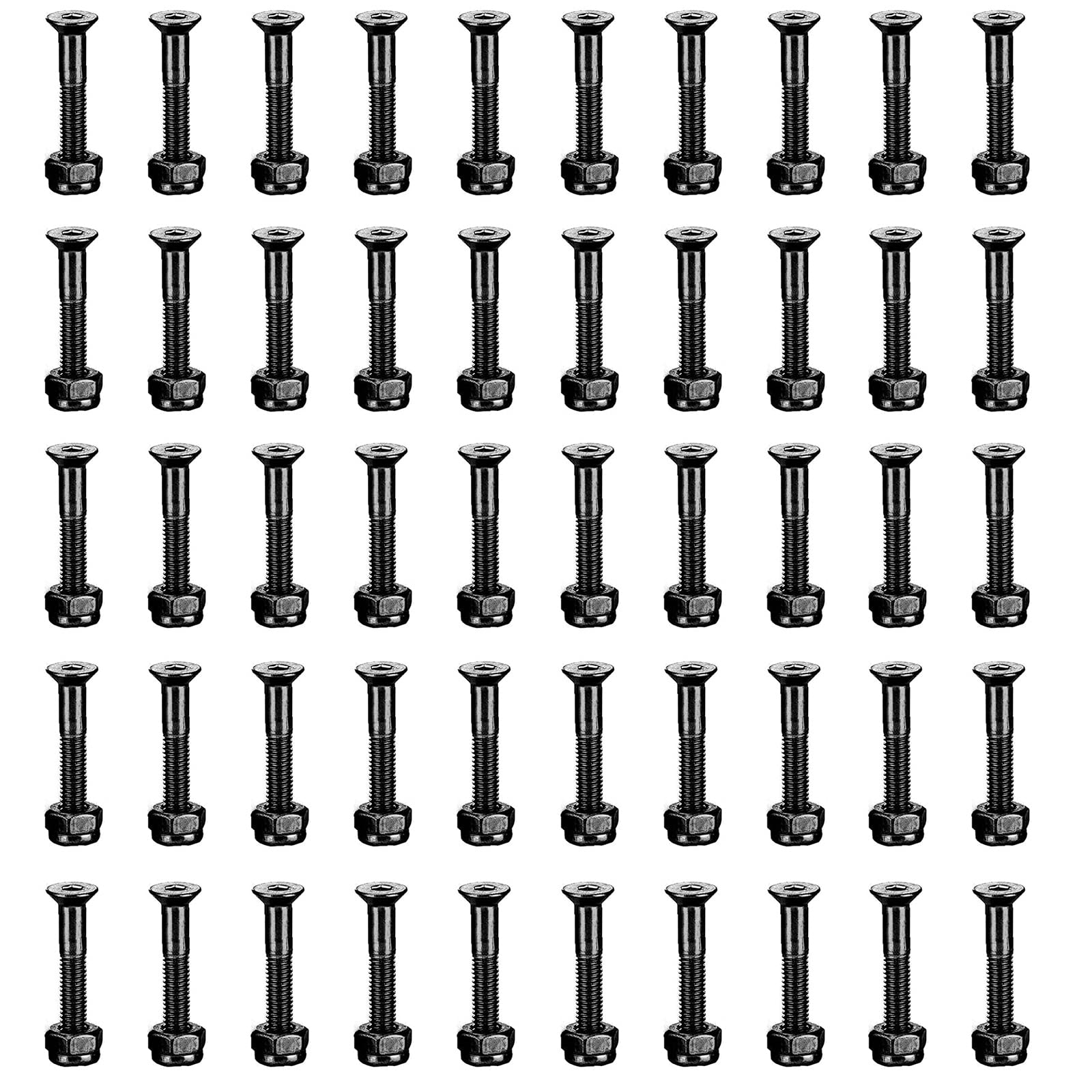 Skateboard Screw Board Skate Screws Parts Skateboard Screws Longboard Hardware Screw Longboard Screws Black Skateboard Hardware Set Skateboard Mounting Screws Black Longboard Screws Screws Bolts Skate