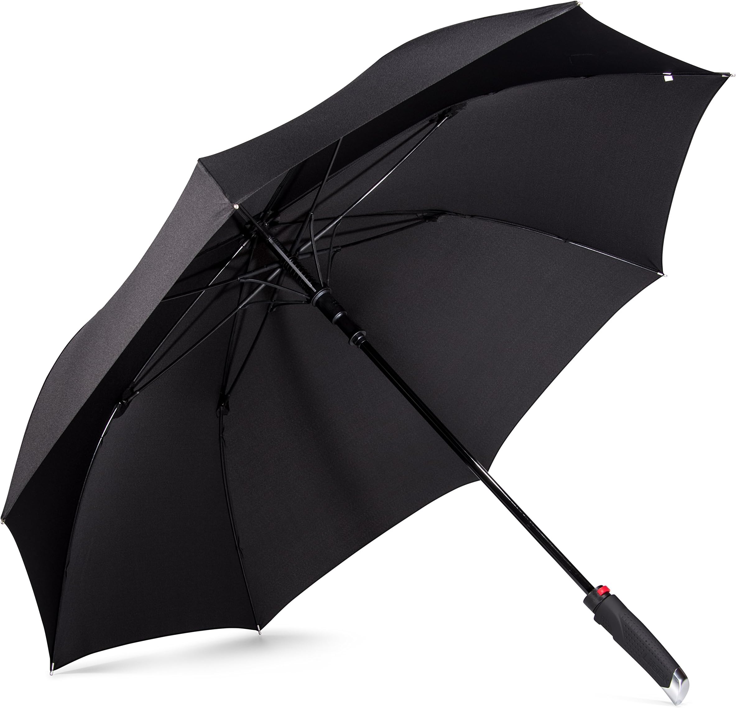 LifeTek New Yorker Umbrella - Extra Large Windproof Umbrella 54 Inch Coverage with Automatic Open Full Size Quick Drying Teflon Canopy