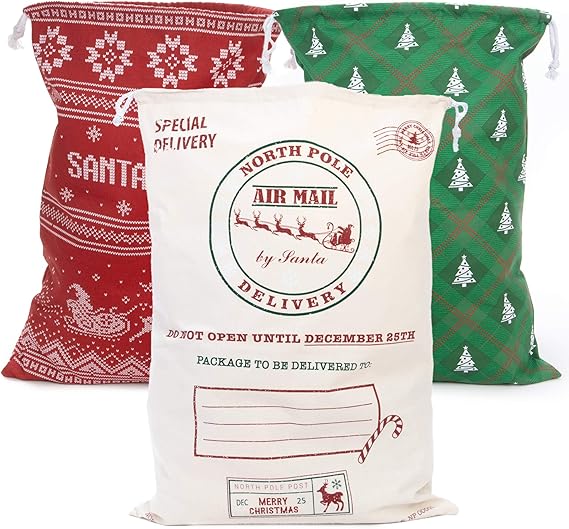 extra large reusable christmas bags