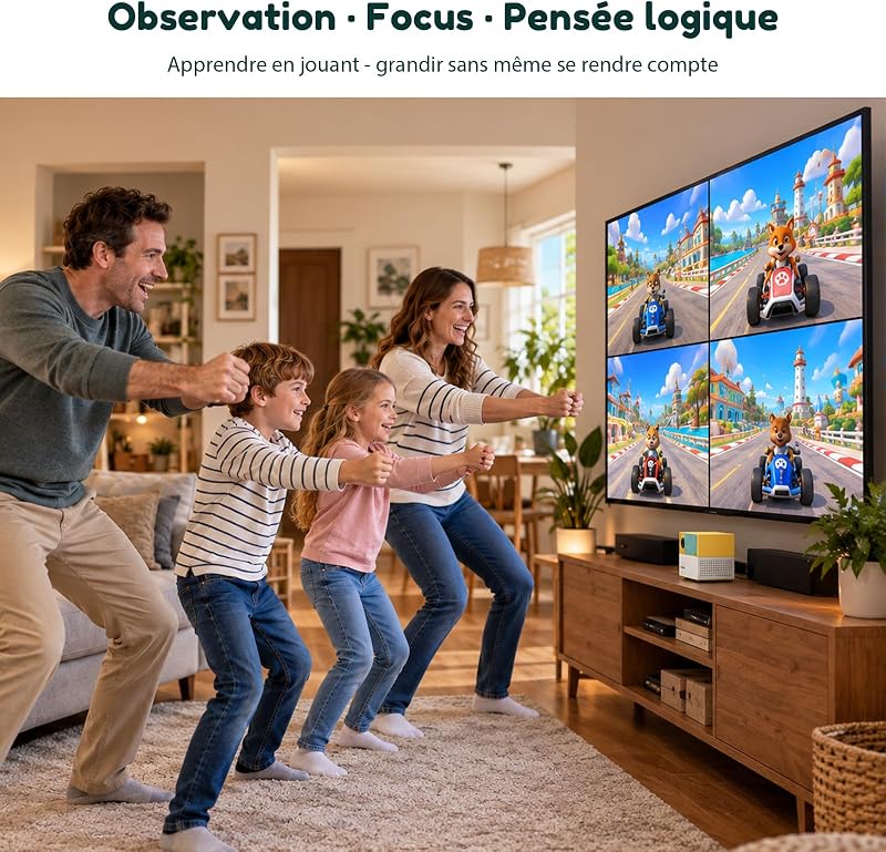 PlayPop 8 Console de Jeux à Détection de Mouvement pour Enfants