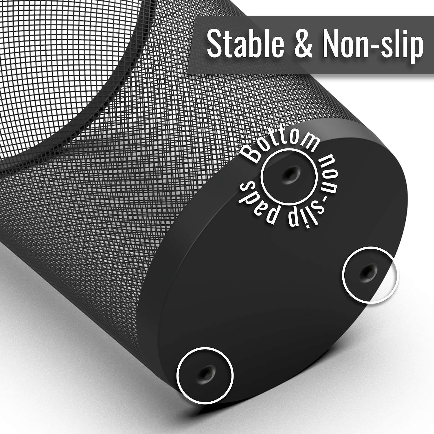 Circular Mesh Waste Paper Bin, Lightweight Waste Basket Garbage Can - Image 4