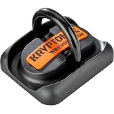 Kryptonite Evolution Ground Anchor, Heavy-Duty Steel Wall &amp; Floor Mount | High-security 14mm carbon alloy shackle for motorcycle and e-bike lockup. Features anti-drill baseplate and flat-fold cover.
