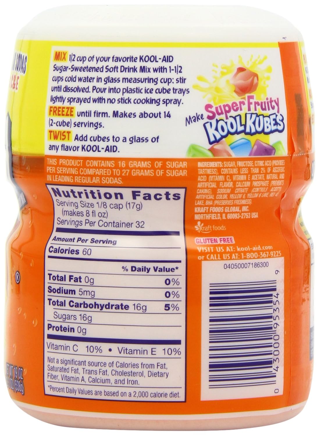 Kool Aid Mix Nutrition Facts Runners High Nutrition