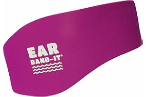 Earvolution Ear Band-It Original Swimming Headband For Kids/Adults - Invented by Ear, Nose, and Throat Doctor - Durable Neoprene Maximizes Protection - Putty Buddies Sold Separately - Magenta - Medium