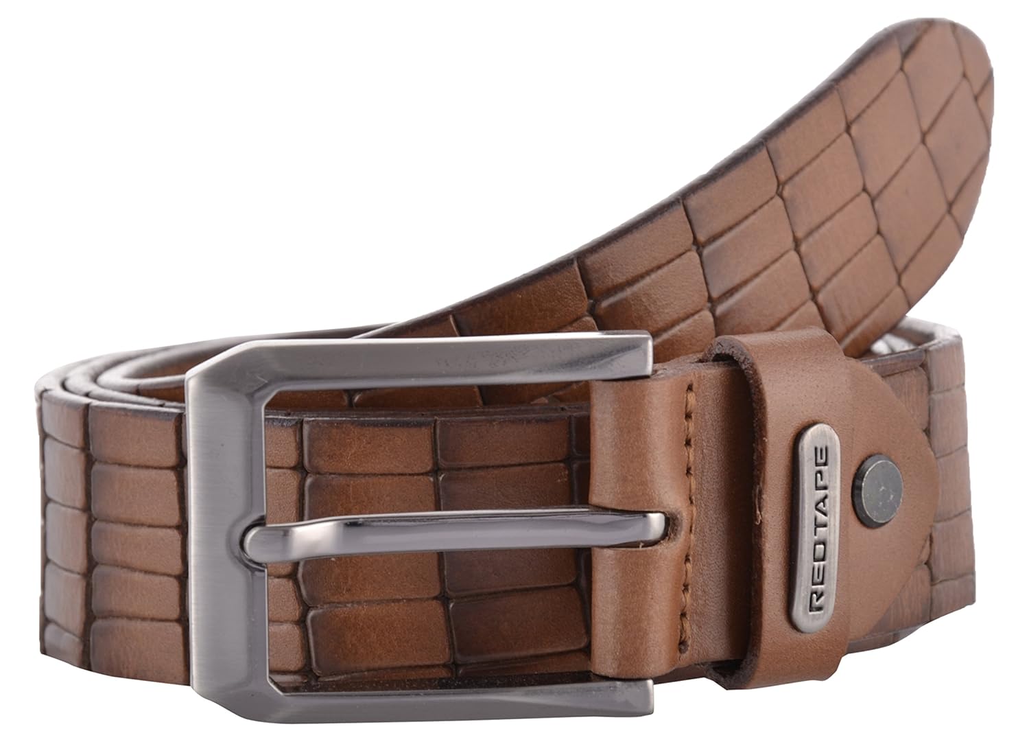 red tape leather belt