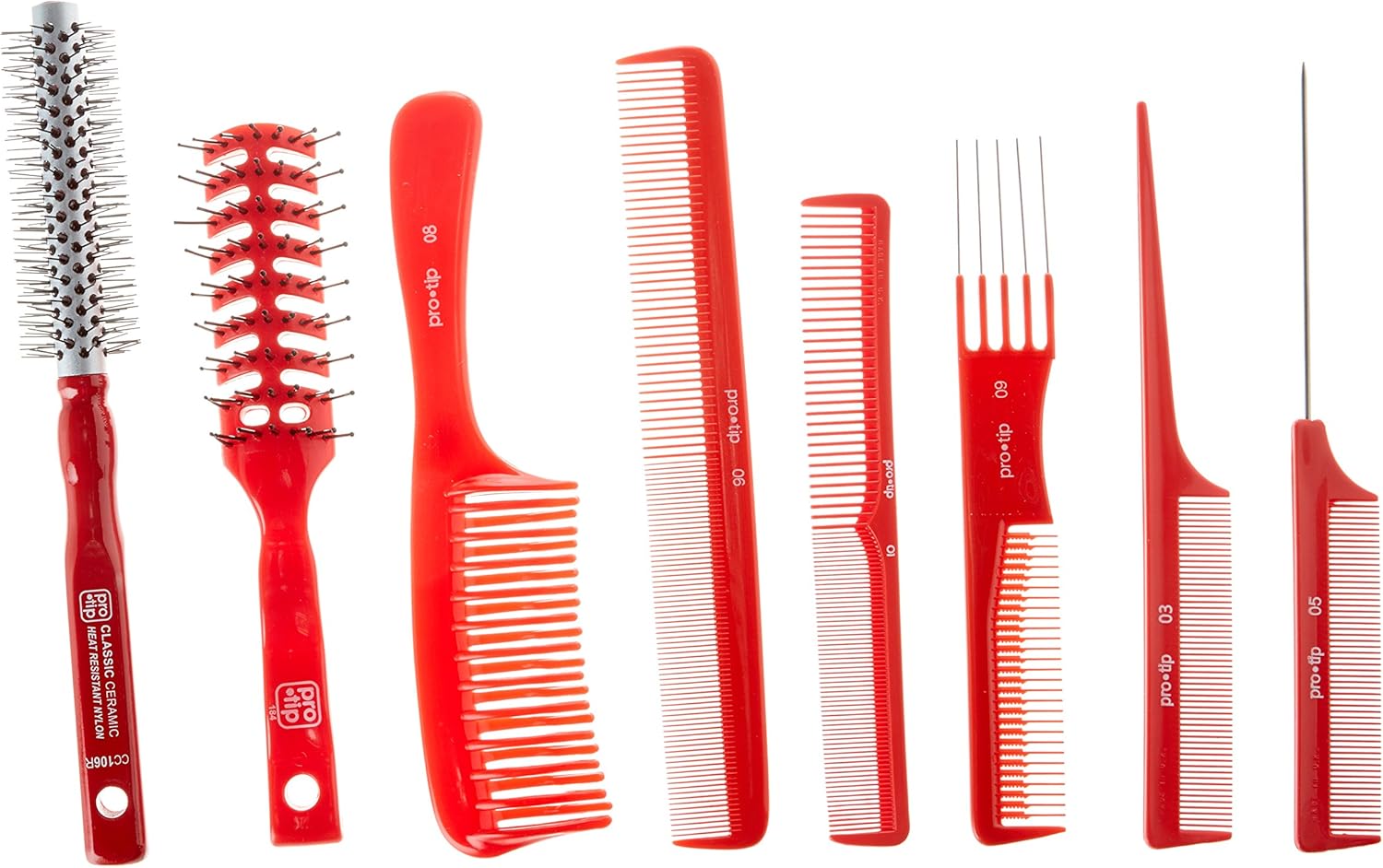 Pro Tip Hairdressing Salon Equipment Tool Roll 6 Combs 2 Brushes