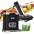 Aeitto Masticating Juicer with 3.6" Wide Chute, 2-Speed Modes & Reverse Function, Juicer Machines with Brush Easy to Clean for Fruit and Vegetable, Black