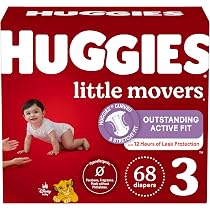Amazon.com: Huggies Size 3 Diapers, Little Movers Baby Diapers ...
