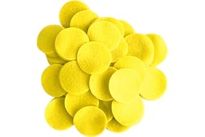 Playfully Ever After Neon Yellow Craft Felt Circles (3 Inch - 30pc)